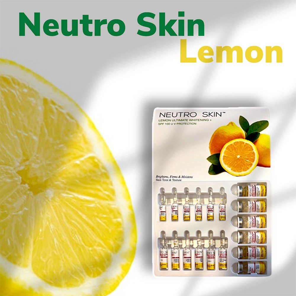 Neutro Skin Lemon Whitening and Glutathione Shots for Brighter